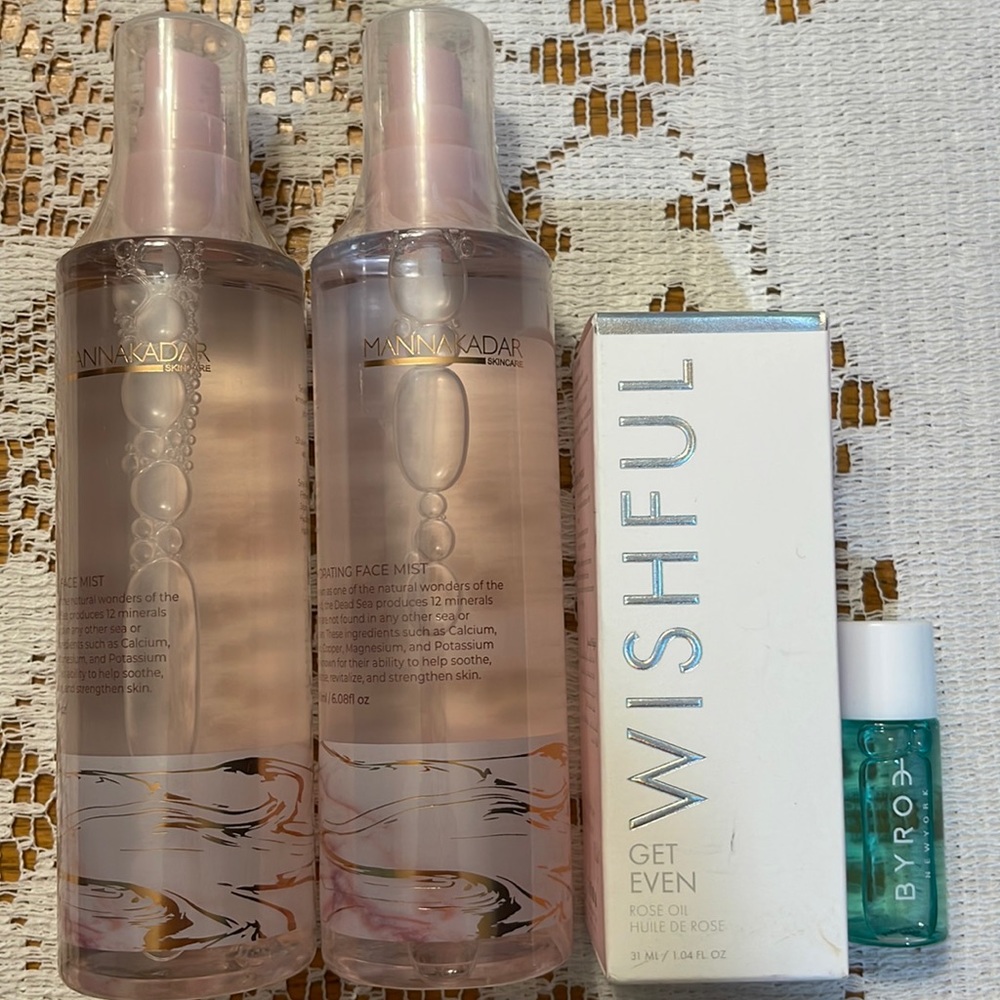 Face Bundle (Hydrating mist, rose oil, and toner)